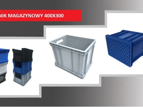 POJEMNIKI PLASTIKOWE MAGAZYNOWE