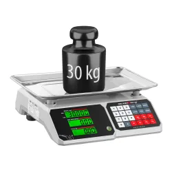 Waga spożywcza sklepowa licząca z pamięcią i funkcją liczenia sztuk SBS-PW-301CB 30kg / 1g