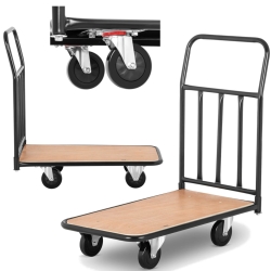 Wózek platformowy magazynowy ręczny składany 1 burta do 250 kg 95 x 50 cm