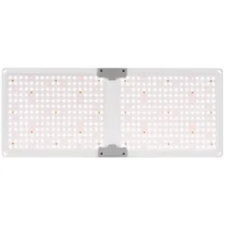 Lampa do uprawy wzrostu roślin pełne spektrum 60 x 24 cm 468 LED 220 W srebrna