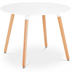 Stolik stół skandynawski do salonu biura nowoczesny okrągły śr. 100 cm wys. 75 cm