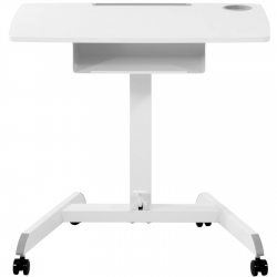 Stolik stojak pod laptopa odchylany regulowany z półką 80 x 56 cm 760 - 1130 mm