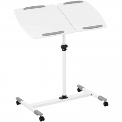 Stolik stojak pod laptopa odchylany regulowany 2 blaty 43 x 91 cm 700 - 1100 mm