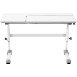 Biurko dla dzieci z regulowanym blatem i wysokością 120 x 66 x 60-76 cm