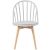 Krzesło skandynawskie nowoczesne z oparciem szczebelkowym 2 szt. białe