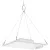 Lampa do uprawy wzrostu roślin pełne spektrum 30 x 24 cm 234 LED 110 W srebrna