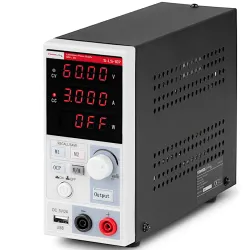 Zasilacz laboratoryjny serwisowy 0-60 V 0-3 A 180 W LED USB