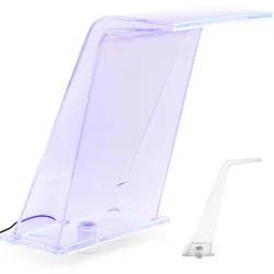 Wylewka wodospadowa z oświetleniem LED 45 cm wypływ wody 395 mm