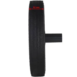 Koło kółko do kubła kontenera na odpady gumowe śr. 300mm