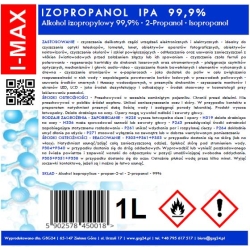 Alkohol izopropylowy Izopropanol IPA I-MAX 99,9% 1L