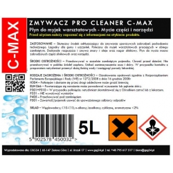 Płyn zmywacz do części i narzędzi do myjki warsztatowej PRO CLEANER C-MAX 5L