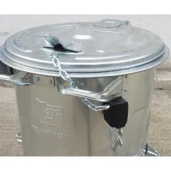 Zamek łańcuszkowy zamknięcie do kubła kontenera na śmieci 80L - 1100L