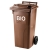 Naklejka nalepka BIO na kosz śmietnik kubeł kontener na bioodpady odpady spożywcze