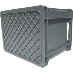 POJEMNIK MAGAZYNOWY 400x300x320 SZARY Z POKRYWĄ