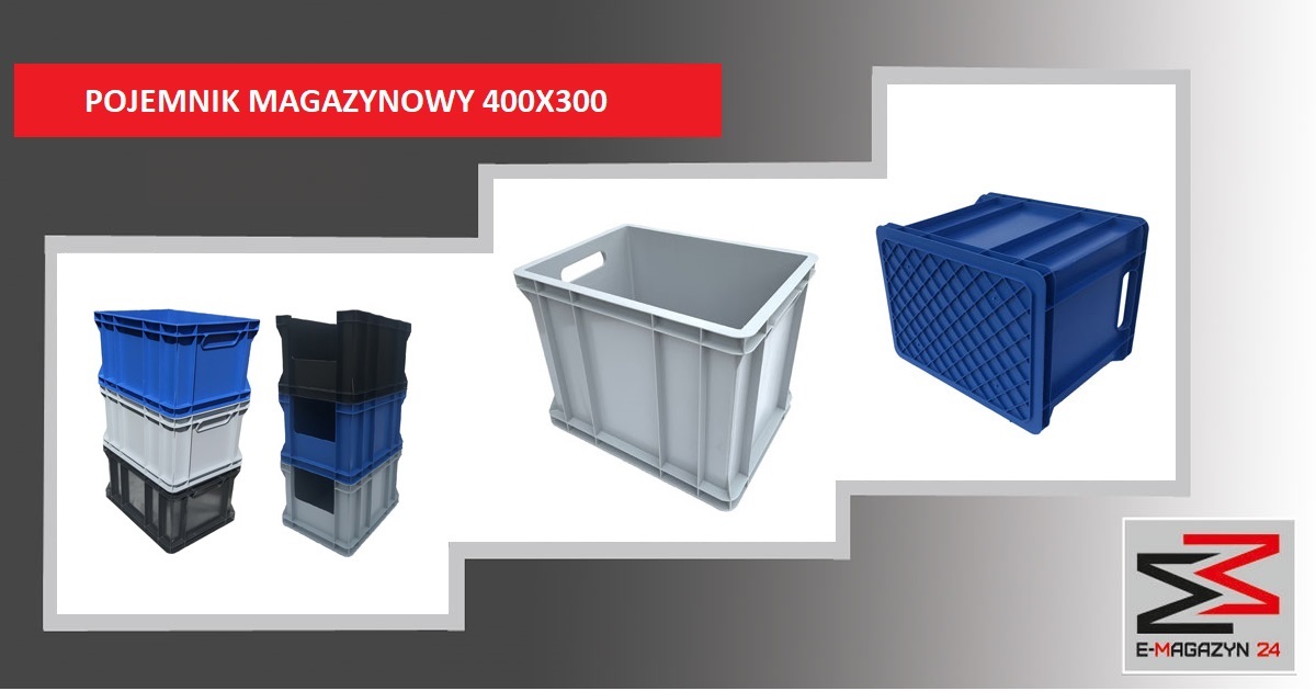 POJEMNIKI PLASTIKOWE MAGAZYNOWE