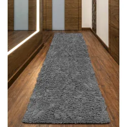 DYWAN SHAGGY ANTYSLIP 80x300 cm CIEMNOSZARY