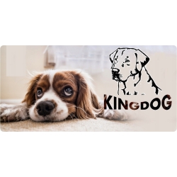 Legowisko dla psa kojec KINGDOG 130x105 cm personalizowane wodoodporne czerwone