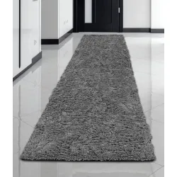 DYWAN SHAGGY ANTYSLIP 80x300 cm CIEMNOSZARY