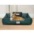 Legowisko dla psa kojec KINGDOG MM43 115x95 cm personalizowane rozbieralne antyslip zielone