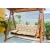 Poduszka ogrodowa 180x60x50 cm + 2 poduszki na ławkę huśtawkę wodoodporna beżowa