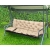 Poduszka ogrodowa 180x60x50 cm + 2 poduszki na ławkę huśtawkę wodoodporna beżowa